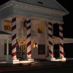 Red Bunting to create "Peppermint sticks"