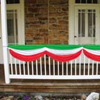 Red White and Green Christmas Bunting