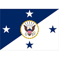 Magnet - USN - Navy - Ribbon (RWB) – The Flag and Sign Place