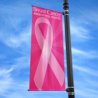 Breast Cancer Awareness Pink Ribbon Flag – Combat Breast Cancer