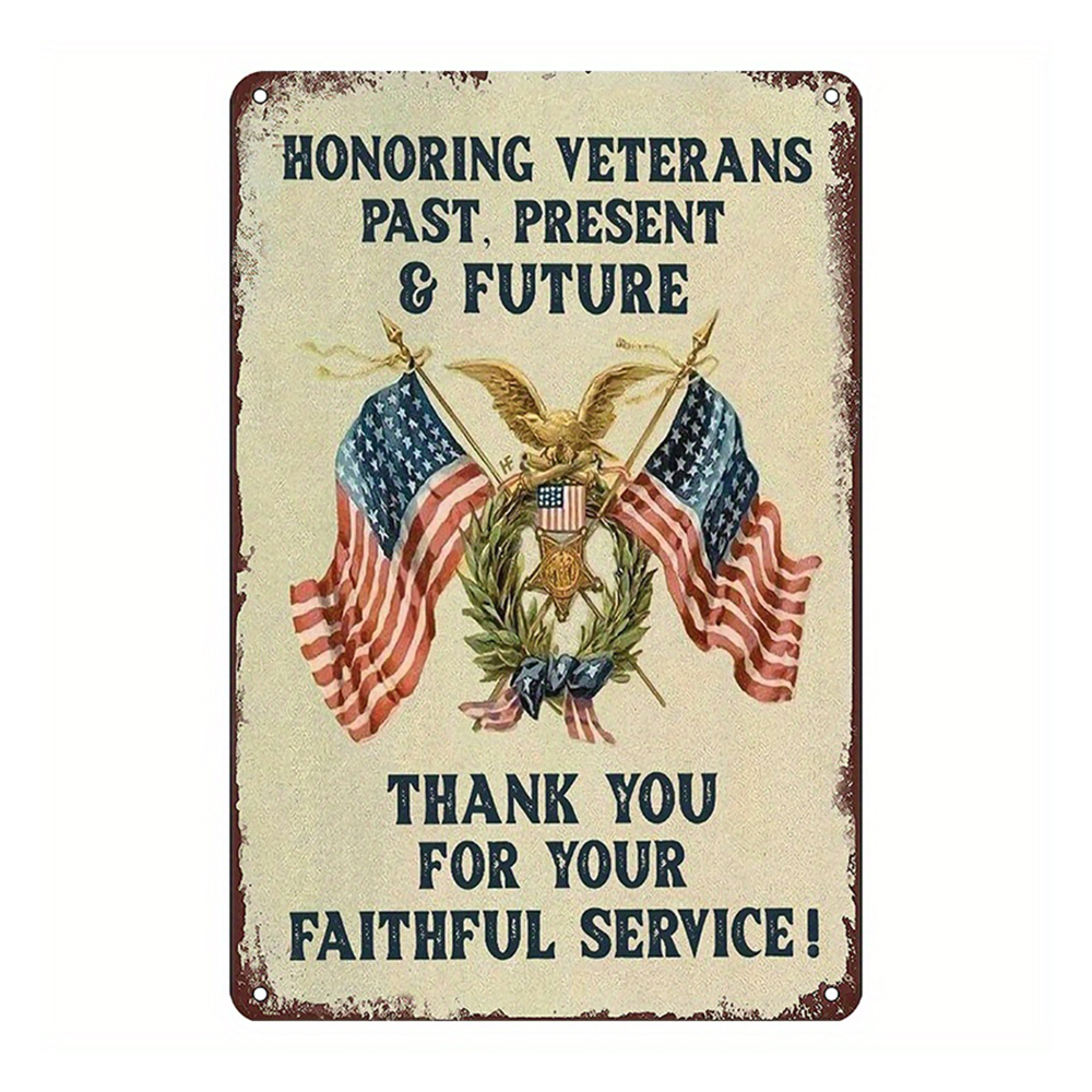 Honoring Our Veterans Wall Sign (8 in. x 12 in.) | FlagandBanner.com