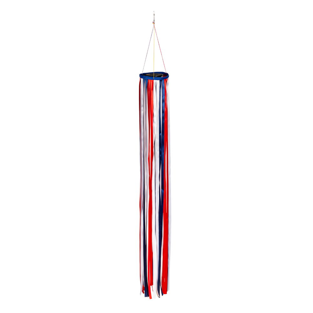 Patriotic Ribbon Solar Powered Windsock (6 in. x 47 in ...