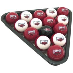 Arkansas Razorbacks Billiards Pool Balls Set | FlagandBanner.com