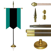 Gonfalon Ceremonial Banner Pole Kits