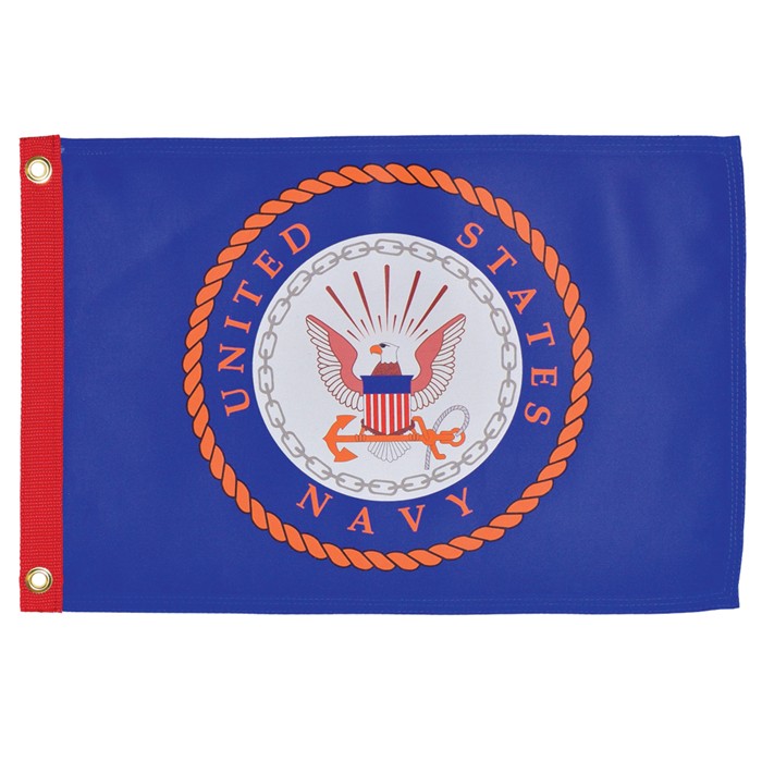 Navy Boat Flag | FlagandBanner.com