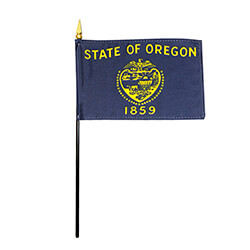 Oregon Miniature Flag | FlagandBanner.com