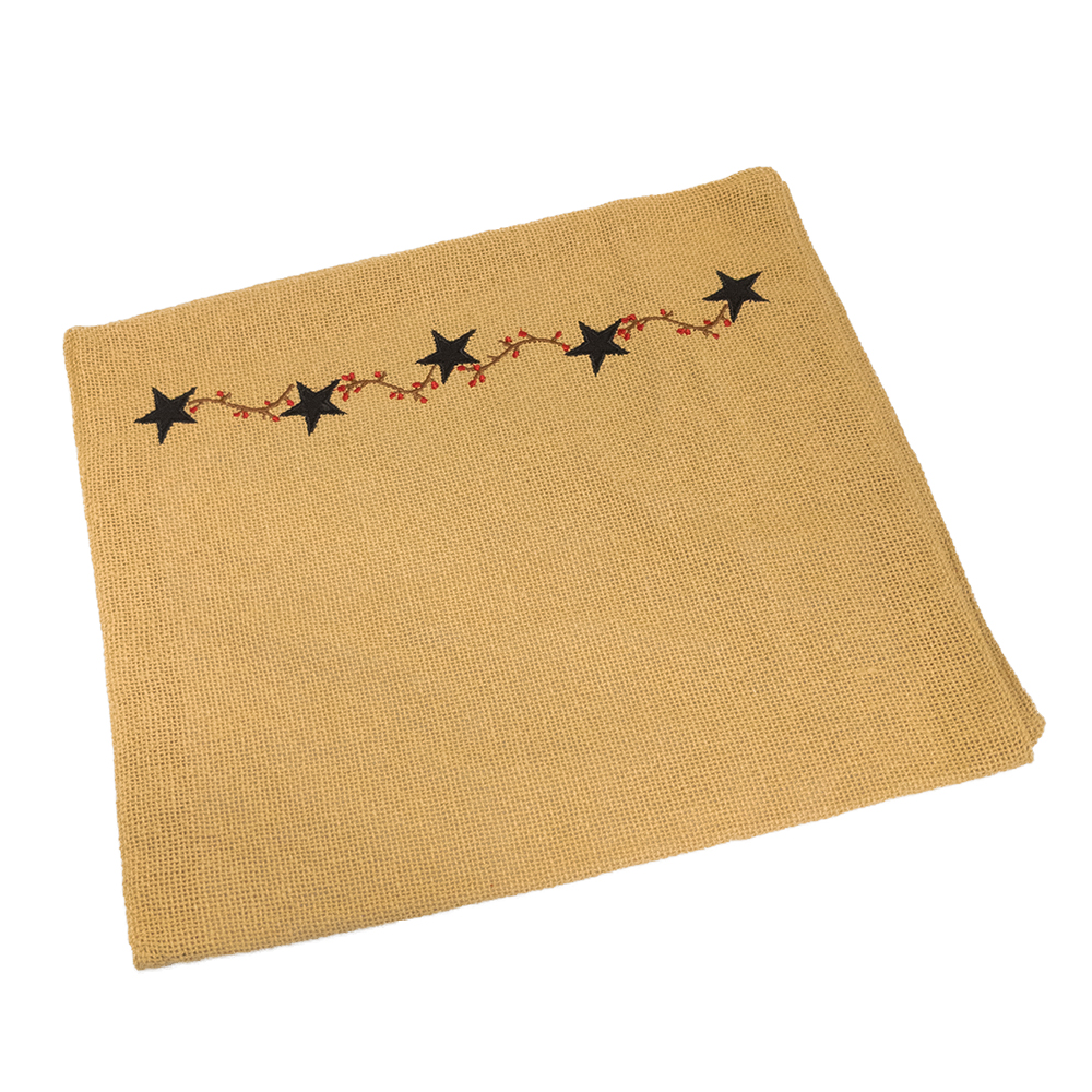 Burlap Star Table Runner | FlagandBanner.com