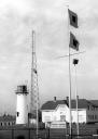 Hurrican Storm Signal flag at Coast Guard