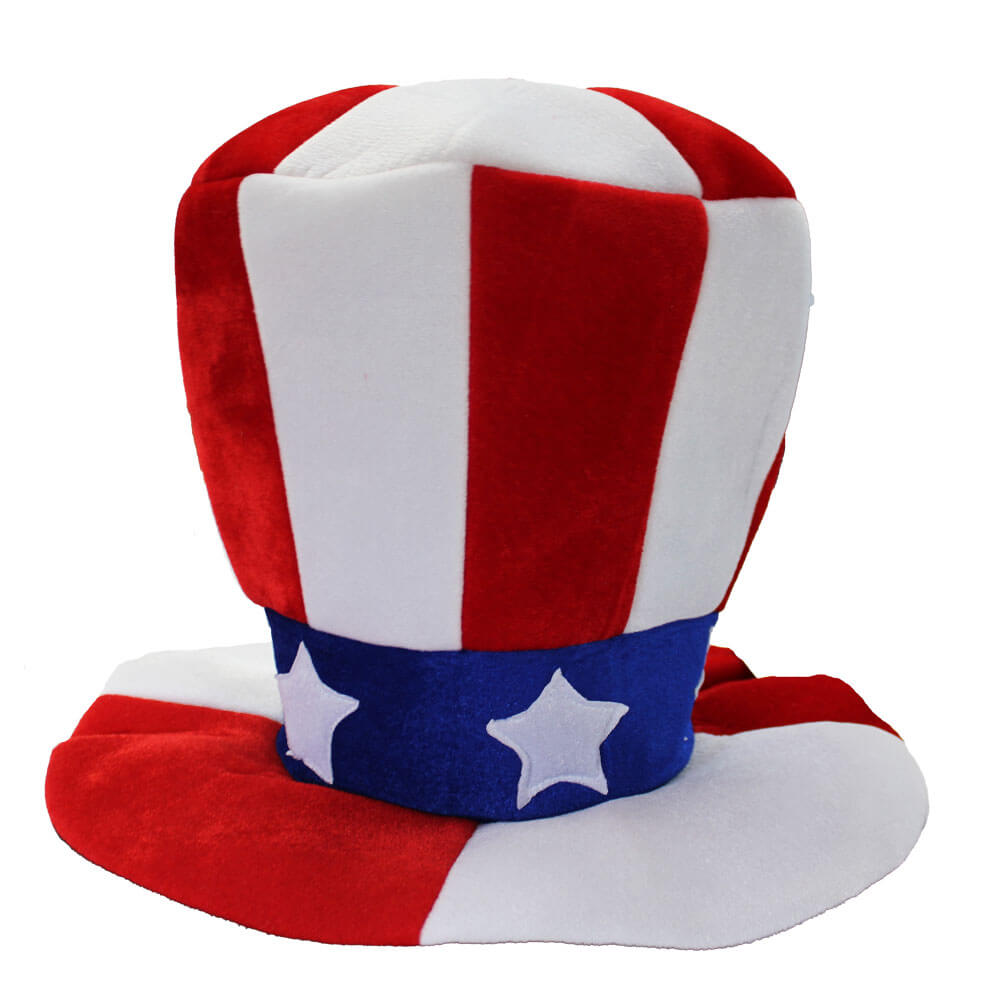 Red white and store blue hat