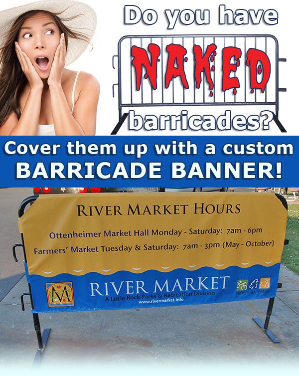 Custom Barricade Banners