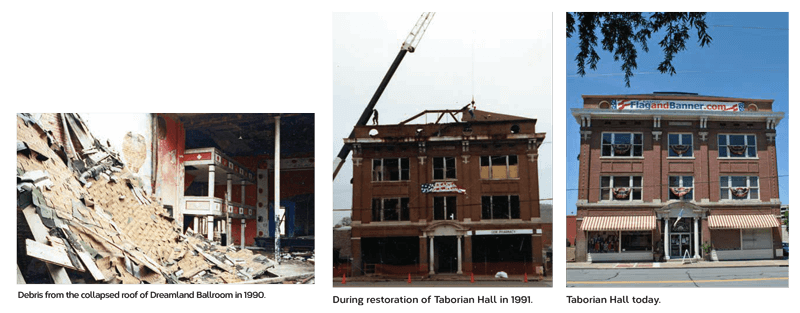 The Taborian Hall from disrepair to restoration