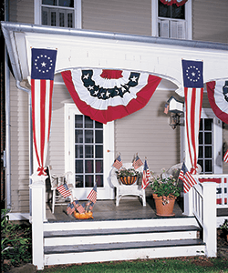 Pulldowns on a porch