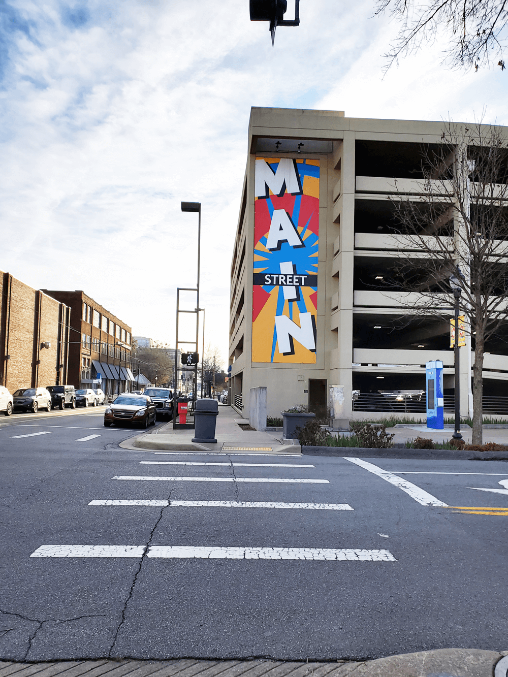 Main Street vinyl banner in downtown Little Rock, AR