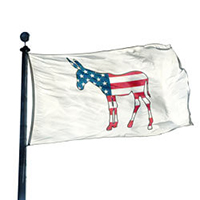 Democrat Republican House Divided Flag (3 ft x 5 ft)