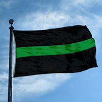 Thin Green Line Flag