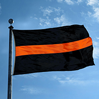 Thin Orange Line Flag