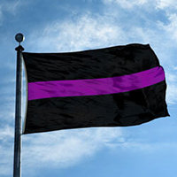 Thin Purple Line Flag