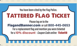 Printable Tattered Flag Tickets