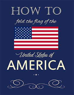 How to fold the American Flag Brochure