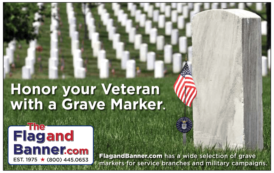 FlagandBanner.com Grave Marker Ad