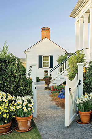 An entrance to a garden on Moss Mountain