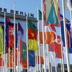 World Flags on display in Germany