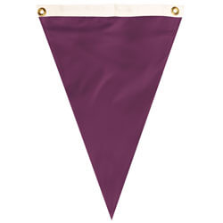 maroon pennant banner