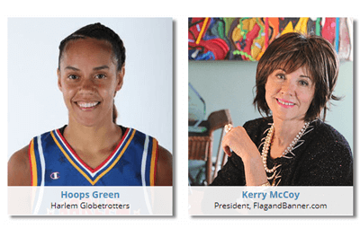 Hoops Green, Harlem Globetrotter and Kerry McCoy, Up In Your Business Radio Show