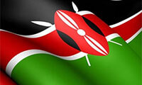 Kenyan flag graphic 