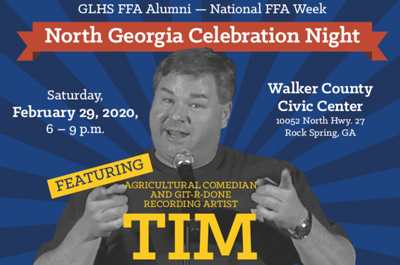 North Georgia Celebration Night FFA Alumni Poster