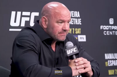 Dana White confirms UFC fighters are no longer allowed to walkout or celebrate with the flag of their countries. (UFC)