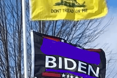 Flag has vulgar word for President and his supporters (WJRT)