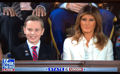 Preston Sharp with First Lady Melania Trump