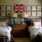 UK flag on display in bedroom